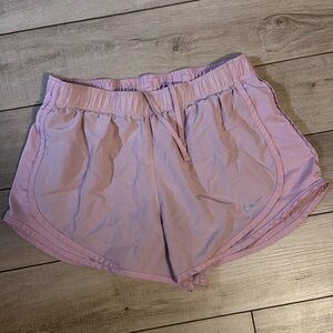 Nike Women's Pink Athletic Running Shorts size medium